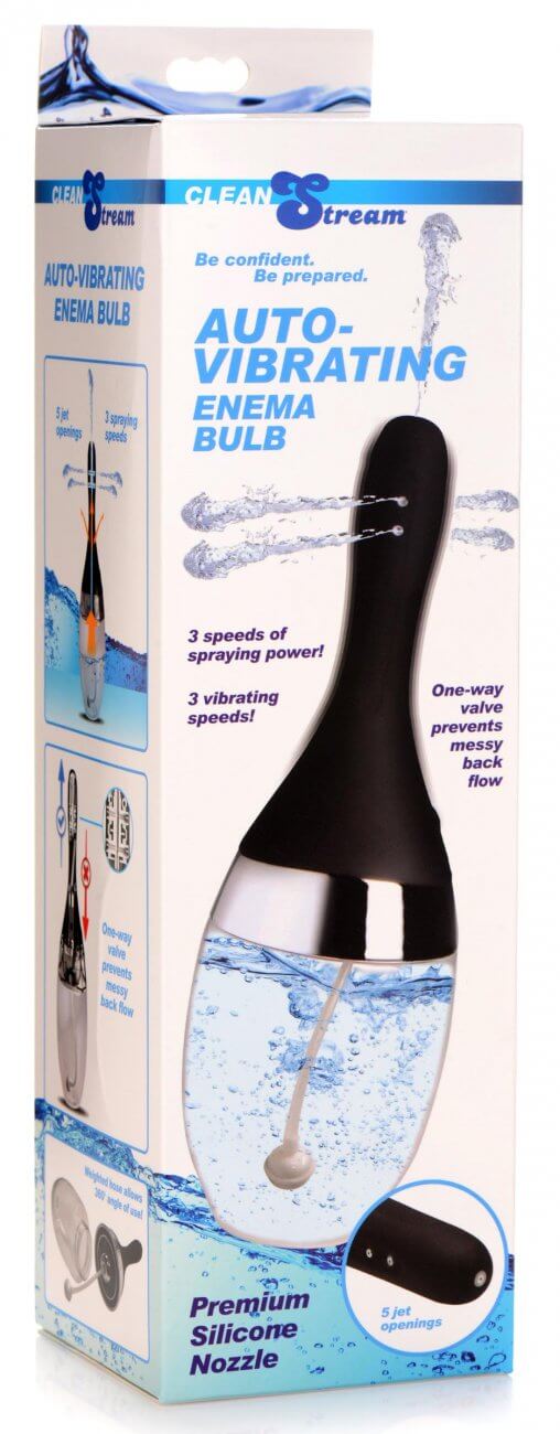 Intense vibrating and cleaning in one toy - Auto-Vibrating Enema Bulb