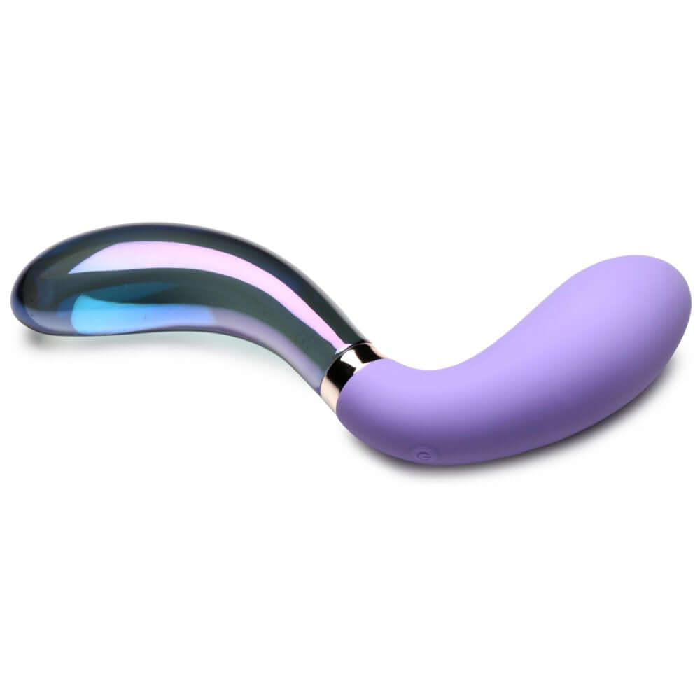 10X Pari Dual Ended Wavy Silicone and Glass Vibrator