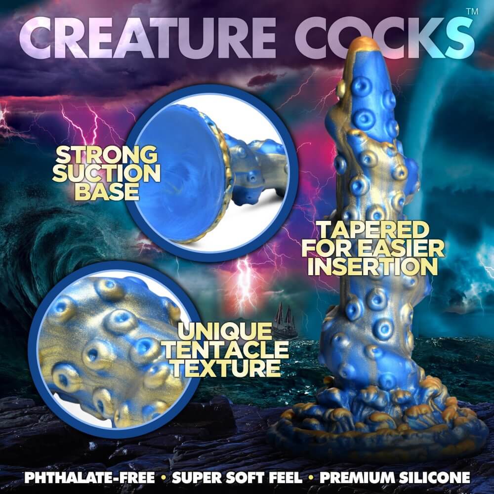 Lord Kraken Tentacled Silicone Dildo with Strong Suction Cup