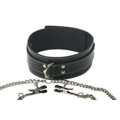 BDSM Coveted Collar and Clamp Union