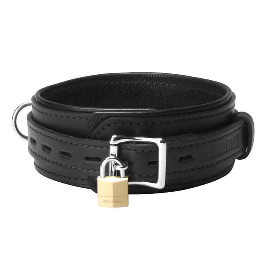 Leather Premium Locking Collar